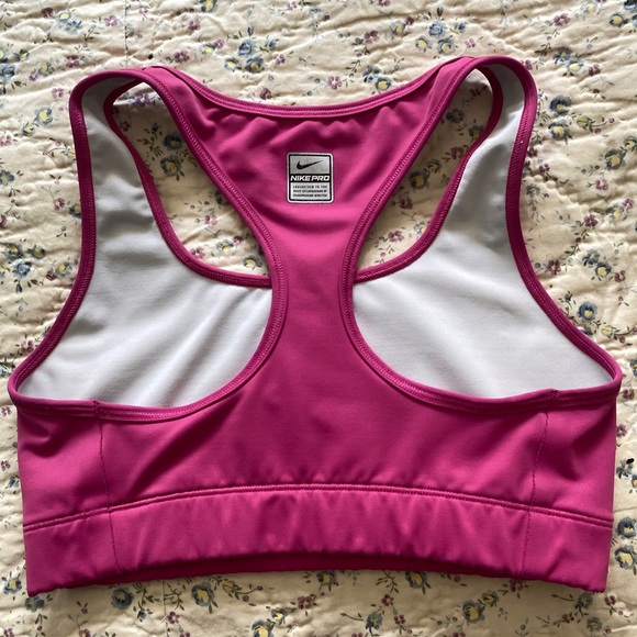 Nike Fit Pro Pink Sports Bra S - Picture 2 of 5